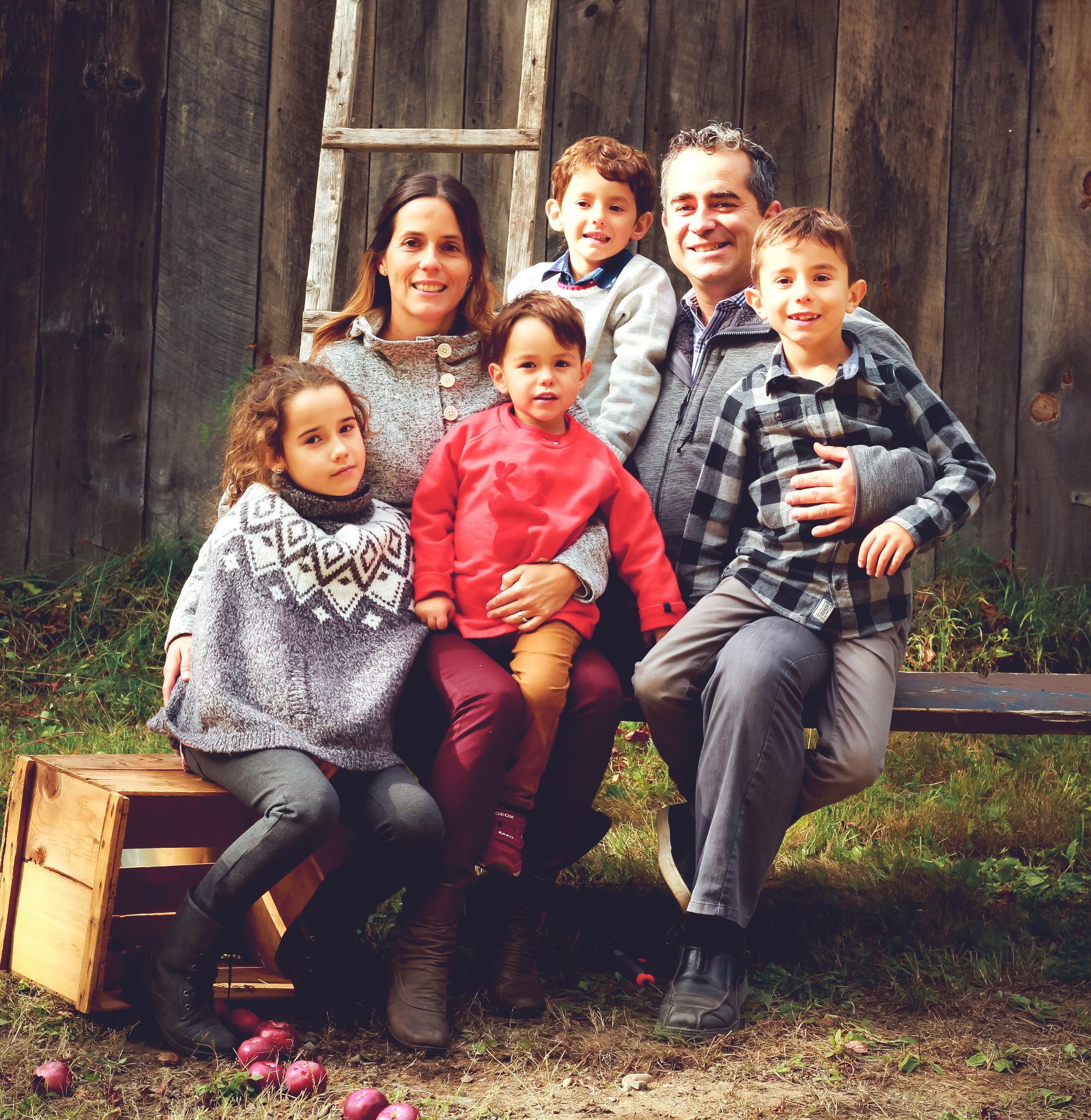 Julie Trudel, Louis Massicotte et leur famille